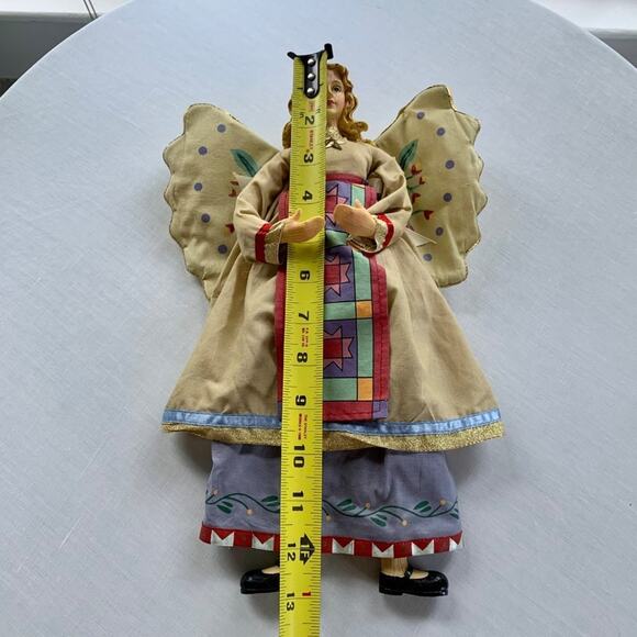 Vintage House of Lloyd Folk Art Christmas Angel Shelf Sitter - Picture 9 of 9